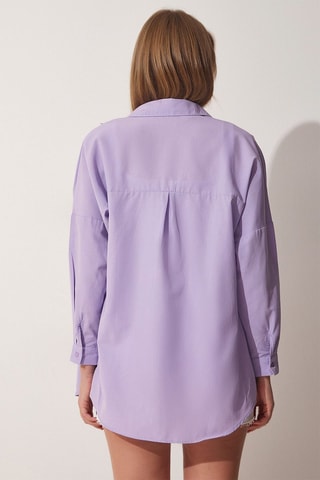 Camicia oversize - Viola