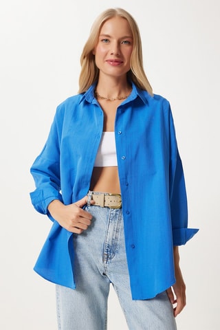 Camicia oversize - Blu