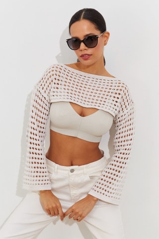 Crop top - Ecrù