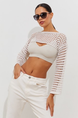 Crop top - Ecrù
