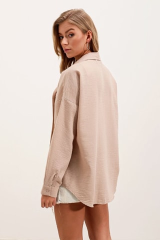 Camicia in lino - Beige