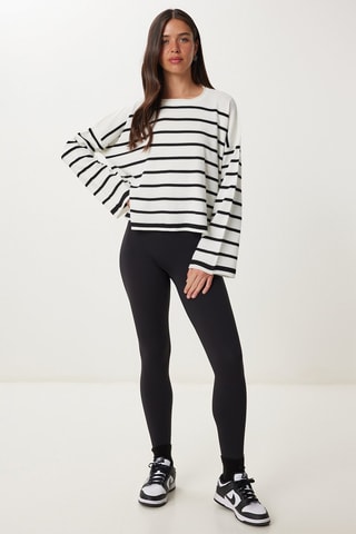 Maglia regular - Bianco e nero