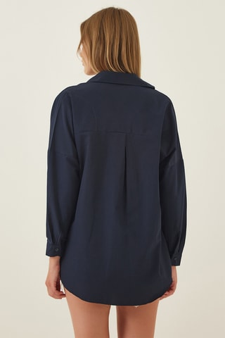 Camicia oversize - Navy