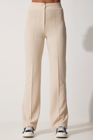 Pantaloni a vita alta - Nude