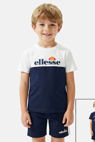 2 t-shirts e calções - Azul-marinho
