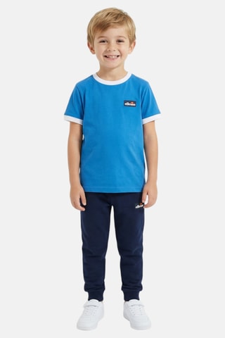 2 t-shirts e calças de treino - Branco e azul-marinho