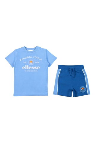 2 t-shirts e calções - Branco e azul