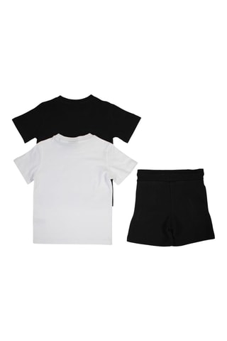Pack 2 t-shirt e shorts Ellesse - Nero e bianco