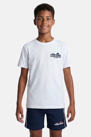2 t-shirts e calções - Branco e azul-marinho