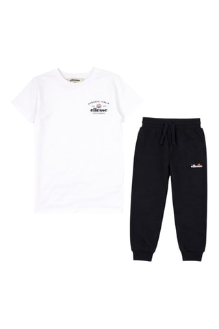 T-shirt e calças de treino Ellesse - Branco e azul-marinho
