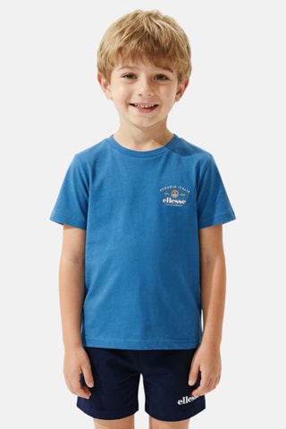 2 t-shirts e calções - Branco e azul-marinho
