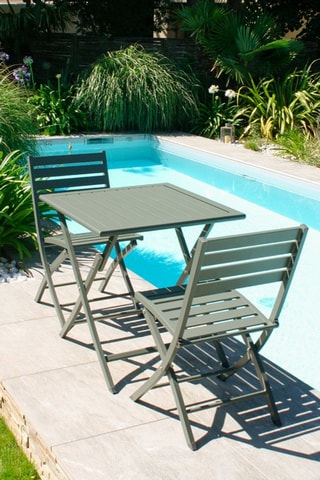 Mesa de jardim de 2 lugares dobrável Marius - 70 x 70 x 73 cm