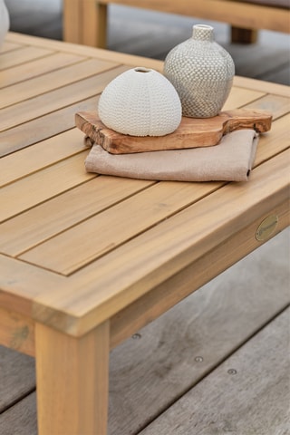 Conjunto de jardim em acácia Jorda - 5 lugares