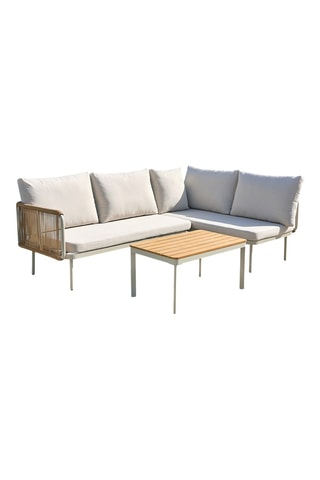 Conjunto de jardim em acácia Renzo - 4 lugares