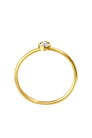 Anel - Prata banhada a ouro amarelo e diamantes