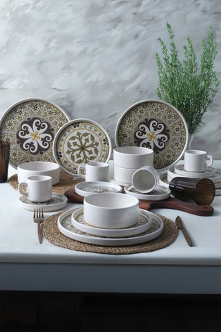 Servizio in grès ceramica - 24 pezzi