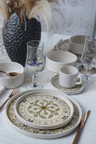 Servizio in grès ceramica - 24 pezzi