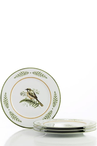 6 Porseleinen Taartborden - 25 cm