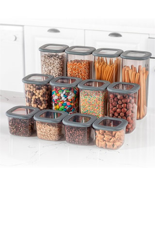 12 Vershoudbakjes 550, 1200 en 1750 ml