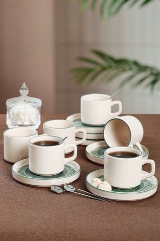 Keramische Theeset   12-delig - 184 ml