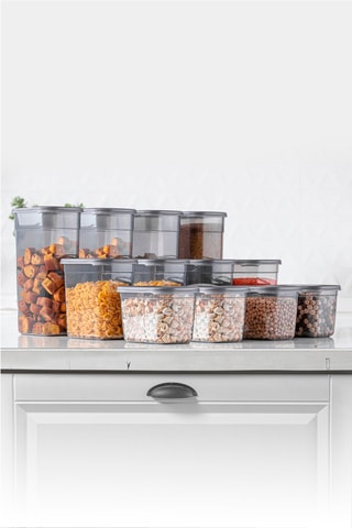 12 BPA-vrij Kunststof Bewaarbakjes - 130, 200 en 320 cl
