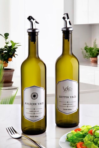 2 Olieflessen 0,75 l