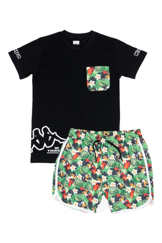 Camiseta - Negro, rojo y verde