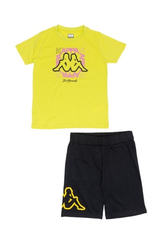 Camiseta - Negro, verde y rosa