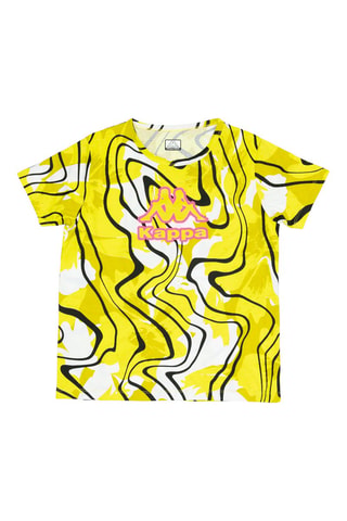 Camiseta - Blanco, negro y amarillo