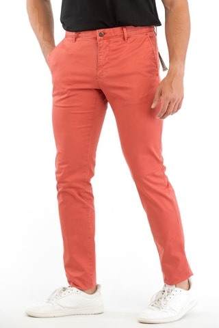 Pantalón slim fit - Incotex - Rojo
