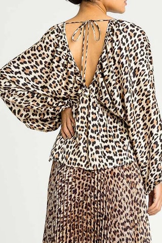 Blusa - Twinset - Negro, beige y marrón