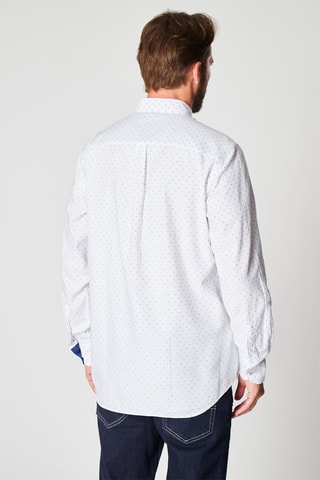 Camisa - Harmont & Blaine - Blanco, azul y marrón