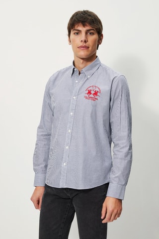 Camisa regular fit - La Martina - Azul