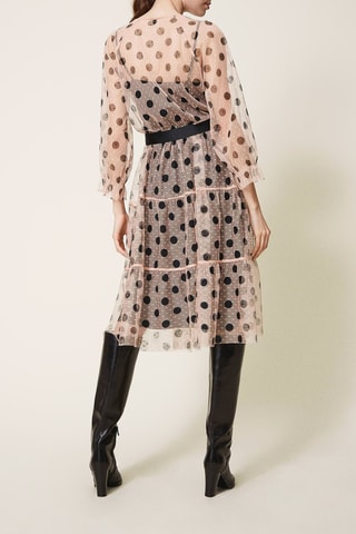 Vestido midi - Twinset - Blanco