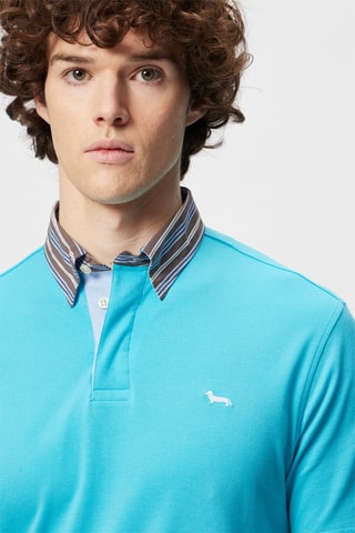 Polo - Harmont & Blaine - Blanco, negro y azul