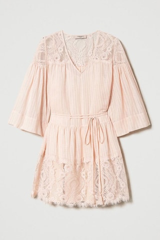 Vestido evasé - Twinset - Rosa