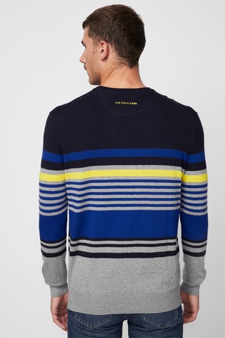 Jersey - US Polo - Azul, amarillo y gris