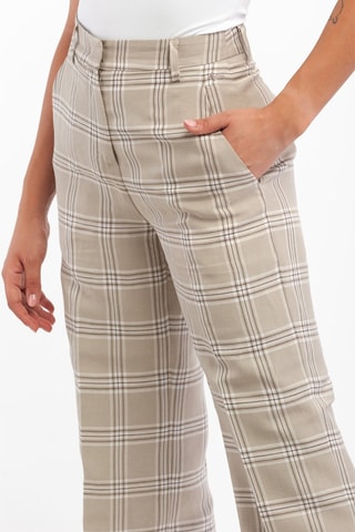 Pantalón large de tiro alto de lino - Harmont & Blaine - Blanco, beige y marrón