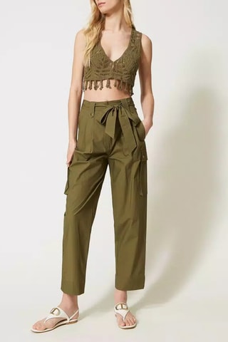 Pantalón cargo - Twinset - Verde