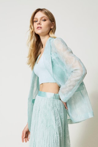 Chaqueta - Twinset - Azul y verde
