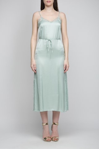 Vestido midi - Twinset - Azul y verde