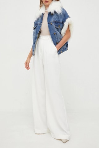 Veste en jean - Blanc et bleu