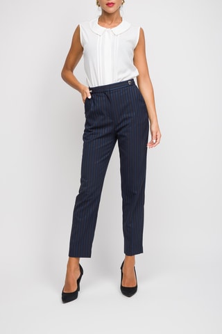 Pantalón de tiro alto - Azul