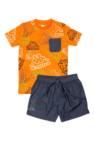 Camiseta - Blanco, verde y naranja