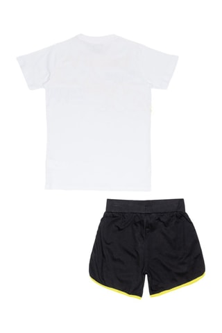 Camiseta - Blanco, negro y amarillo