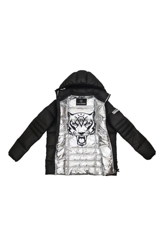 Anorak con capucha - Blanco y negro