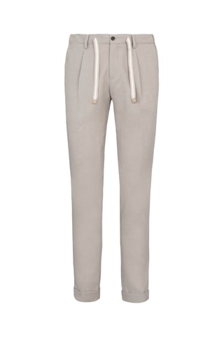Pantalón - Dan John - Blanco y beige