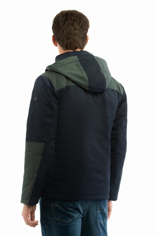 Anorak con capucha - Harmont & Blaine - Azul y verde