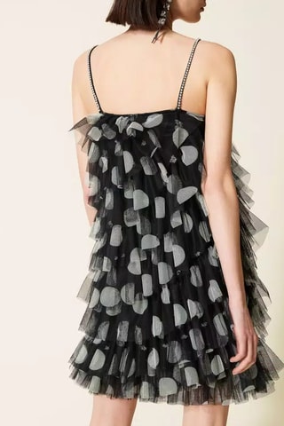 Vestido avolantado - Twinset - Negro