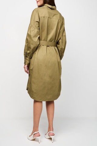 Vestido-camisa Verde